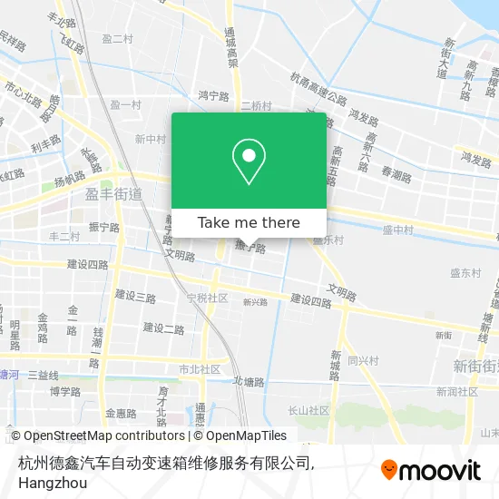 杭州德鑫汽车自动变速箱维修服务有限公司 map