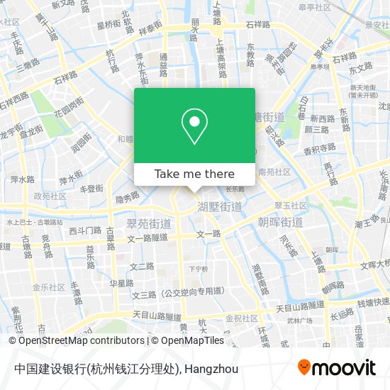 中国建设银行(杭州钱江分理处) map