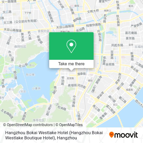 Hangzhou Bokai Westlake Hotel map