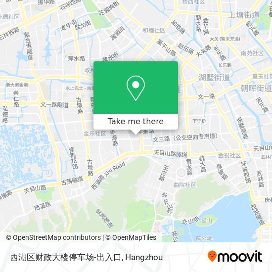 西湖区财政大楼停车场-出入口 map