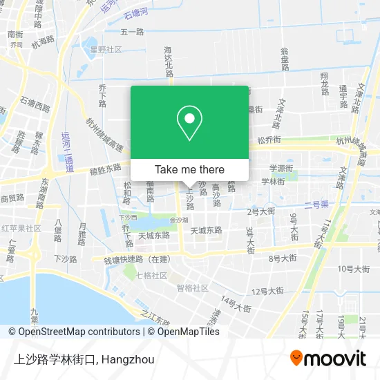 上沙路学林街口 map