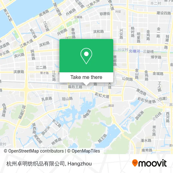 杭州卓明纺织品有限公司 map