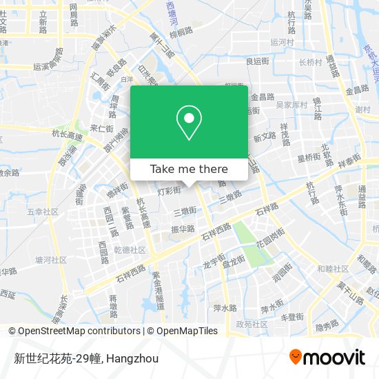 How To Get To 新世纪花苑 29幢in 西湖区by Bus Or Metro