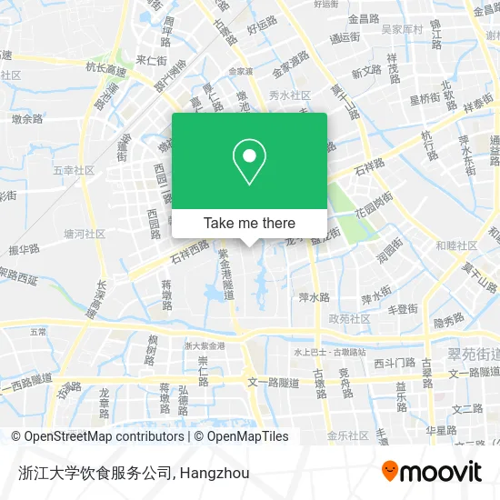 浙江大学饮食服务公司 map