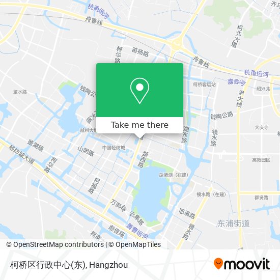 柯桥区行政中心(东) map