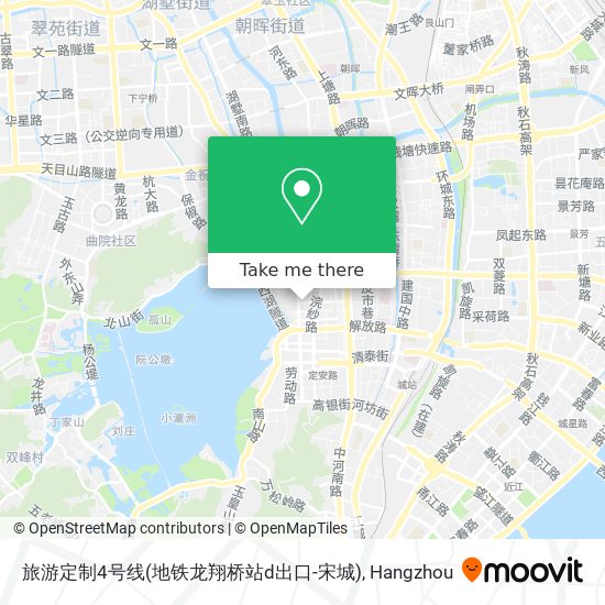旅游定制4号线(地铁龙翔桥站d出口-宋城) map
