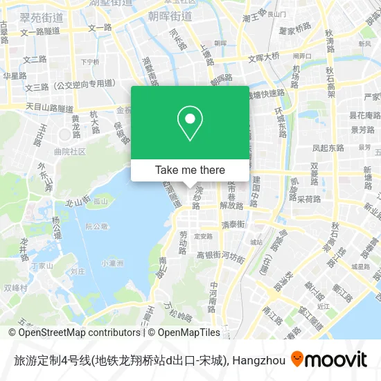 旅游定制4号线(地铁龙翔桥站d出口-宋城) map