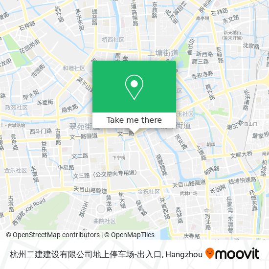 杭州二建建设有限公司地上停车场-出入口 map