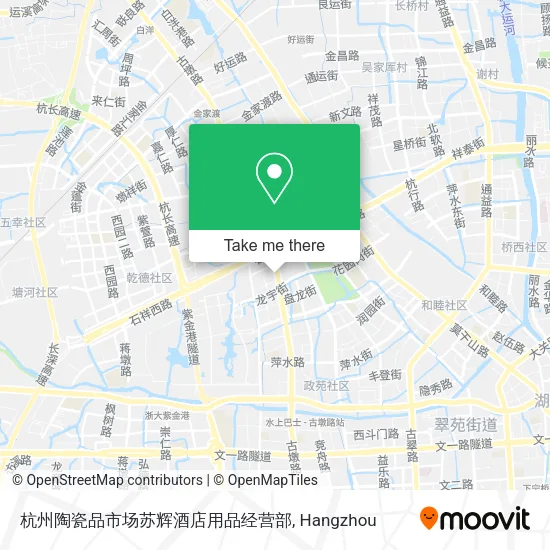 杭州陶瓷品市场苏辉酒店用品经营部 map