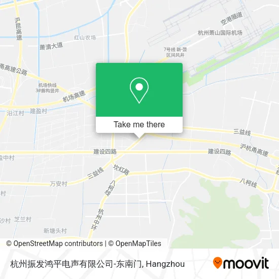 杭州振发鸿平电声有限公司-东南门 map