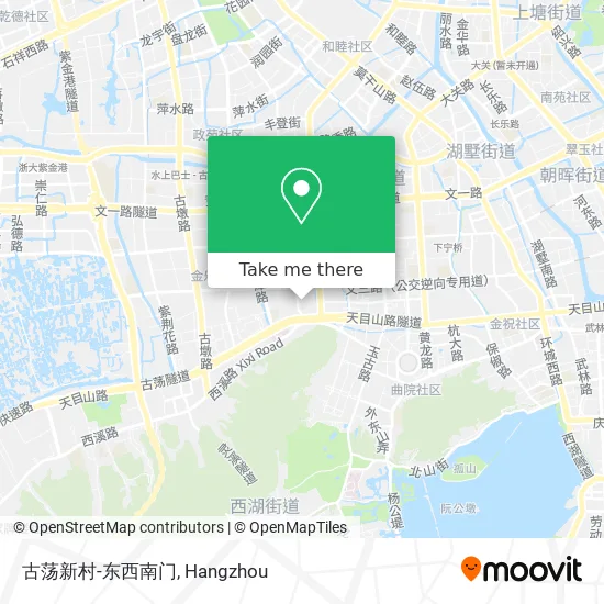古荡新村-东西南门 map