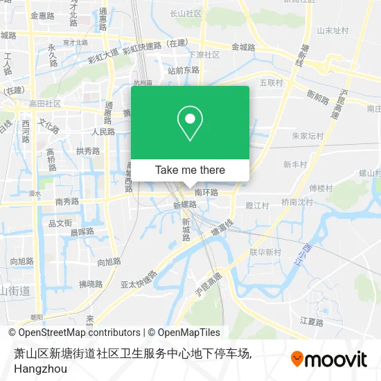 萧山区新塘街道社区卫生服务中心地下停车场 map