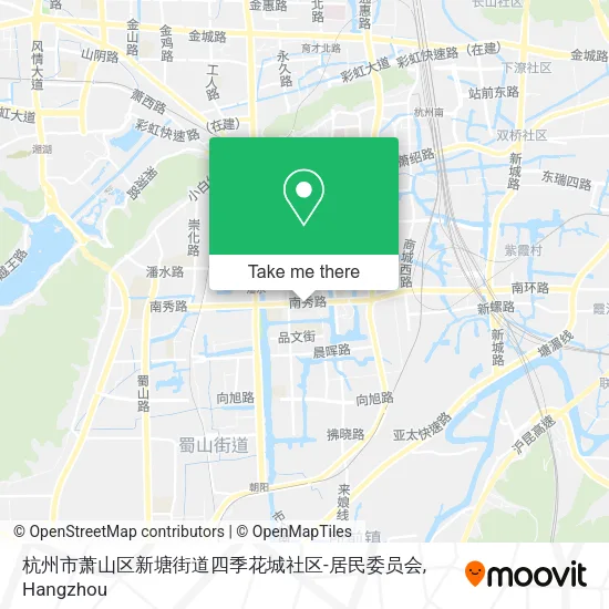 杭州市萧山区新塘街道四季花城社区-居民委员会 map