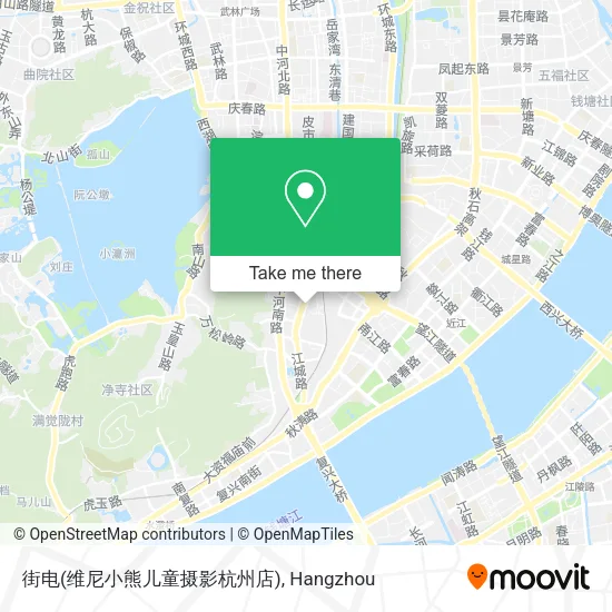 街电(维尼小熊儿童摄影杭州店) map