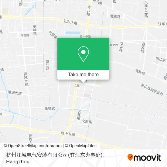 杭州江城电气安装有限公司(驻江东办事处) map