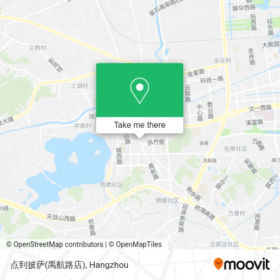 点到披萨(禹航路店) map