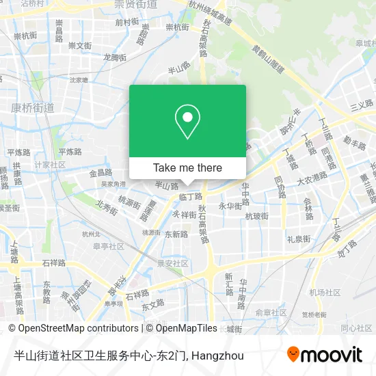 半山街道社区卫生服务中心-东2门 map