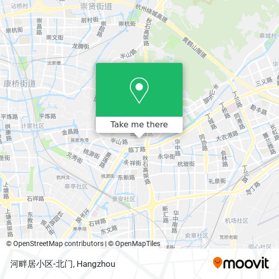 河畔居小区-北门 map