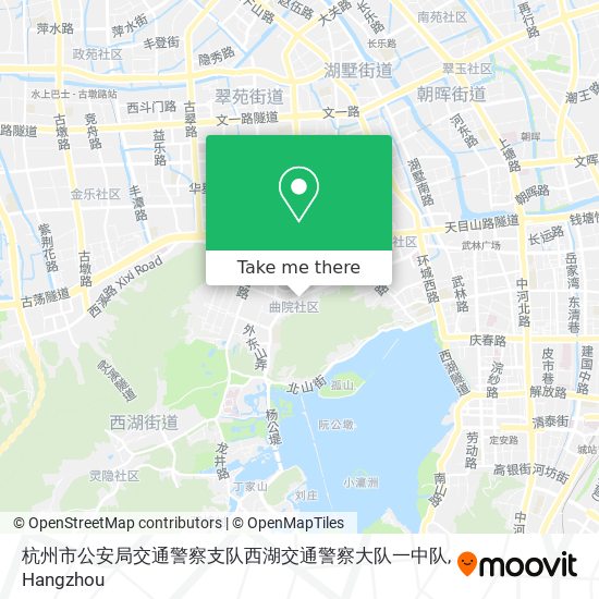 杭州市公安局交通警察支队西湖交通警察大队一中队 map