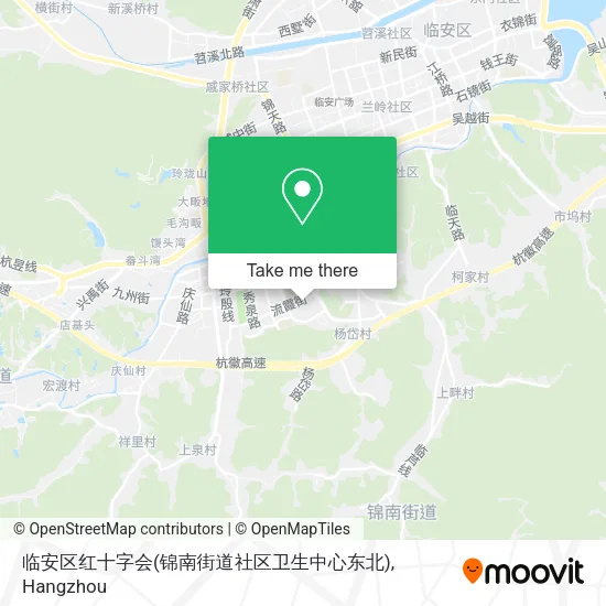 临安区红十字会(锦南街道社区卫生中心东北) map