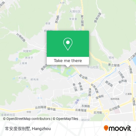 常安度假别墅 map