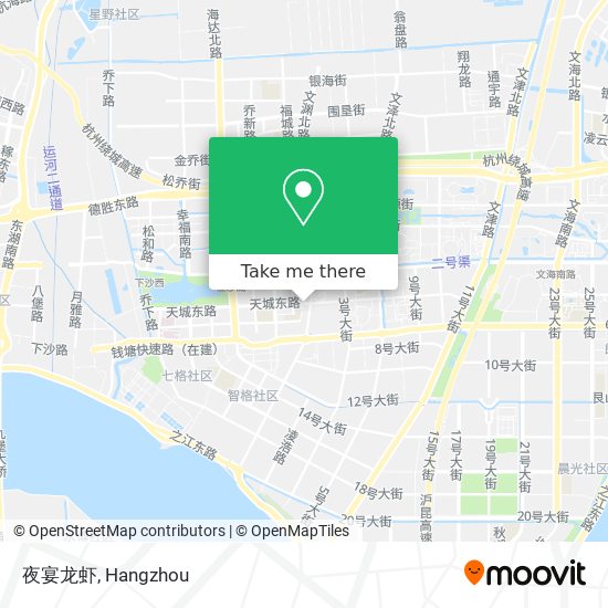 夜宴龙虾 map