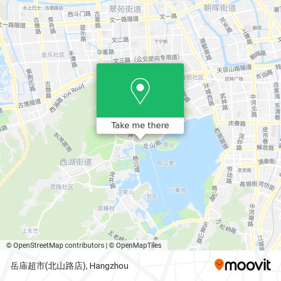 岳庙超市(北山路店) map