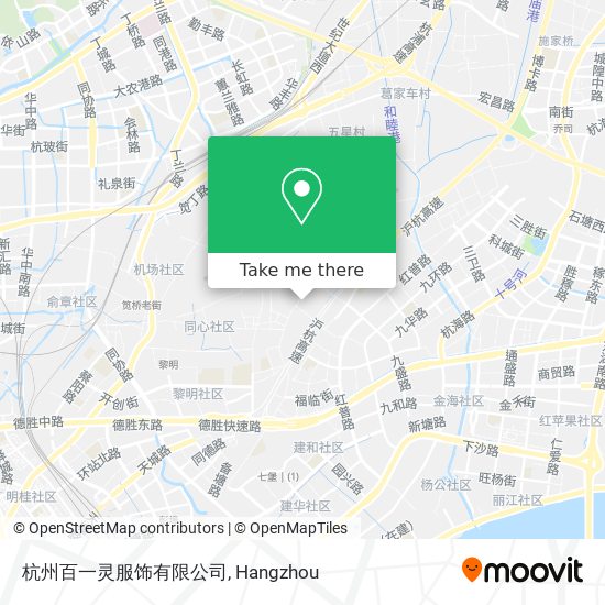 杭州百一灵服饰有限公司 map