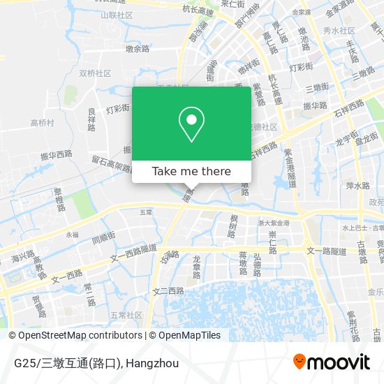 G25/三墩互通(路口) map