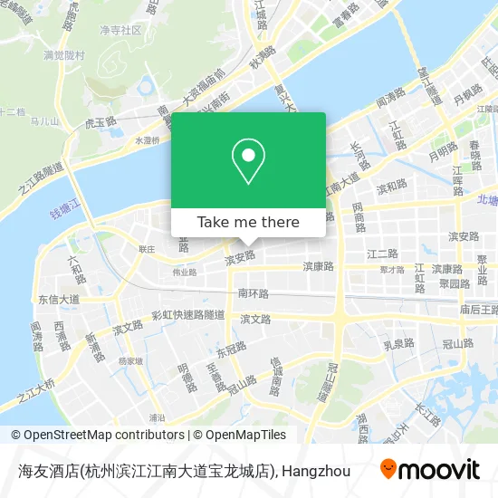 海友酒店(杭州滨江江南大道宝龙城店) map