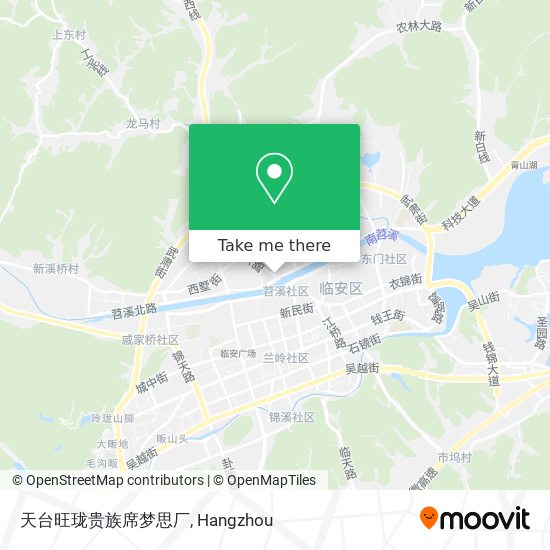 天台旺珑贵族席梦思厂 map