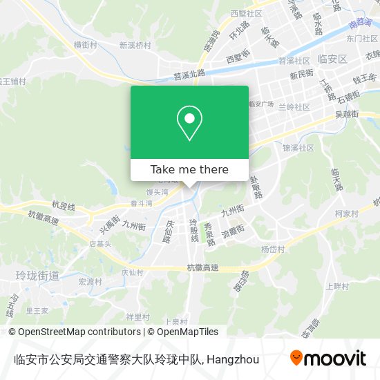 临安市公安局交通警察大队玲珑中队 map