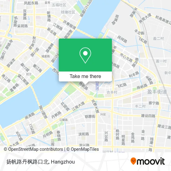 扬帆路丹枫路口北 map