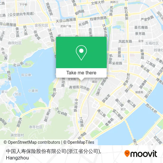 中国人寿保险股份有限公司(浙江省分公司) map