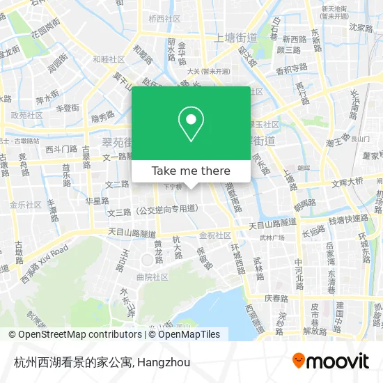 杭州西湖看景的家公寓 map