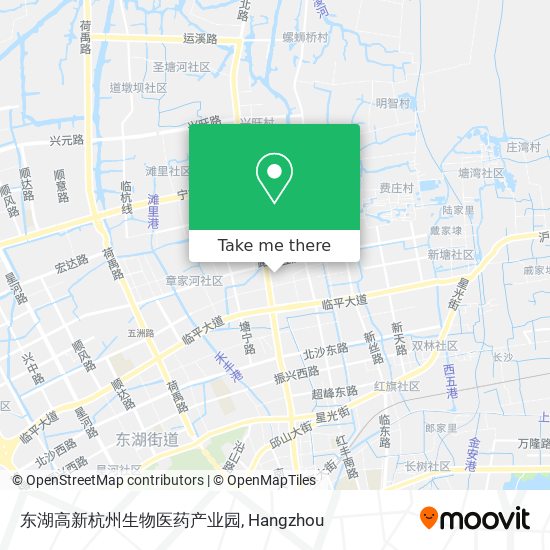 东湖高新杭州生物医药产业园 map