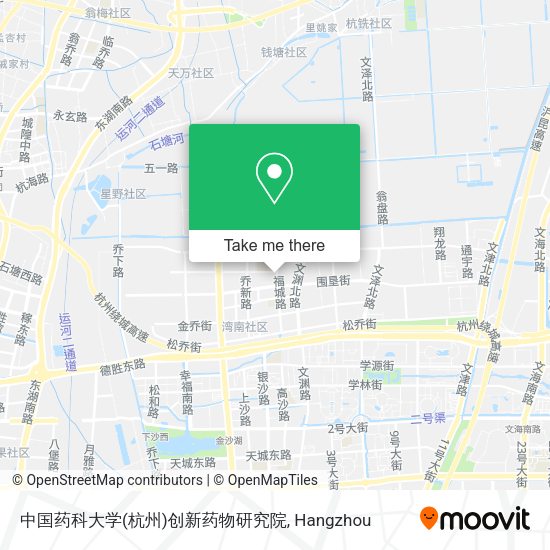 中国药科大学(杭州)创新药物研究院 map
