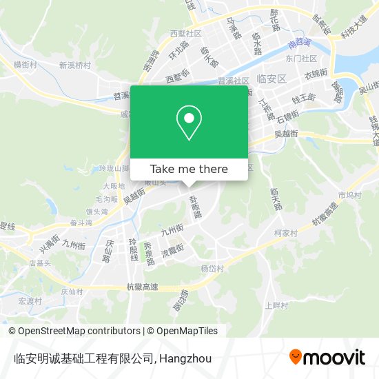 临安明诚基础工程有限公司 map