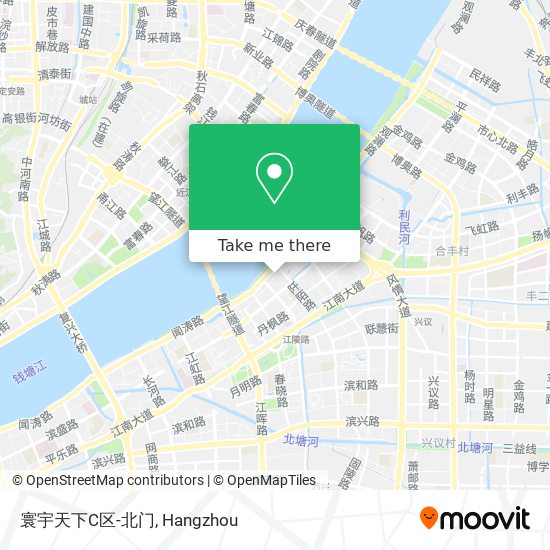 寰宇天下C区-北门 map