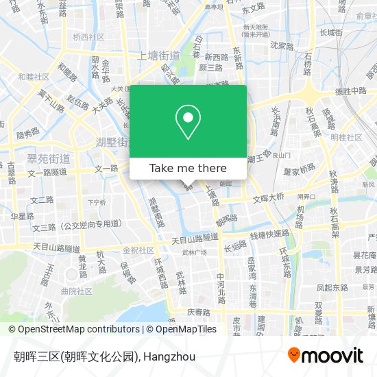 朝晖三区(朝晖文化公园) map