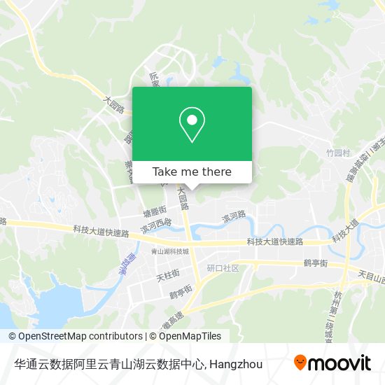 华通云数据阿里云青山湖云数据中心 map