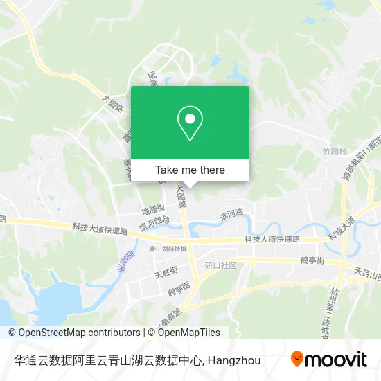 华通云数据阿里云青山湖云数据中心 map