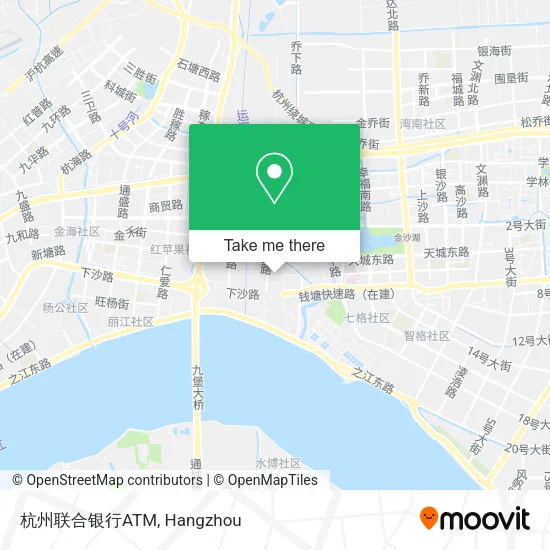 杭州联合银行ATM map