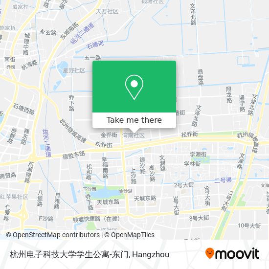 杭州电子科技大学学生公寓-东门 map