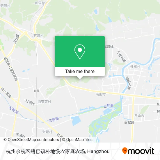 杭州余杭区瓶窑镇朴地慢农家庭农场 map