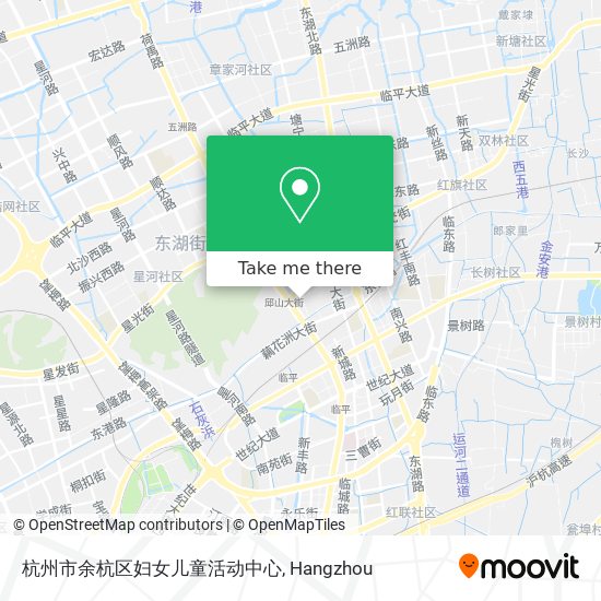 杭州市余杭区妇女儿童活动中心 map
