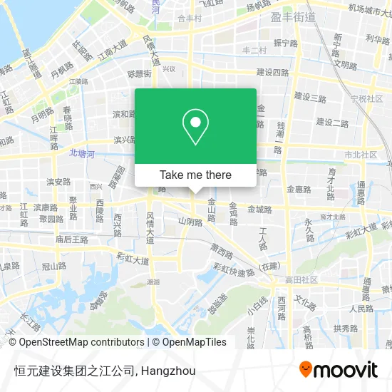 恒元建设集团之江公司 map