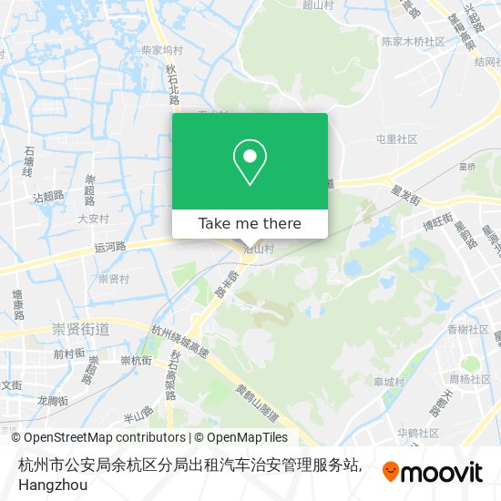 杭州市公安局余杭区分局出租汽车治安管理服务站 map