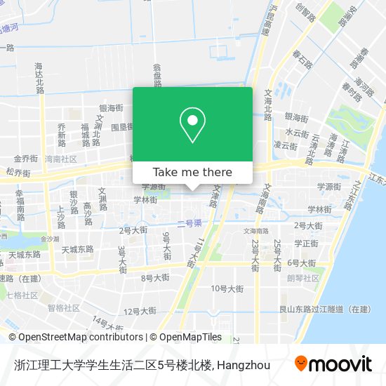浙江理工大学学生生活二区5号楼北楼 map