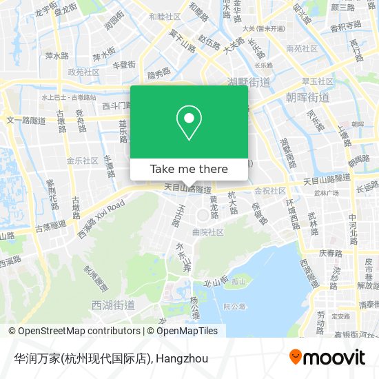 华润万家(杭州现代国际店) map